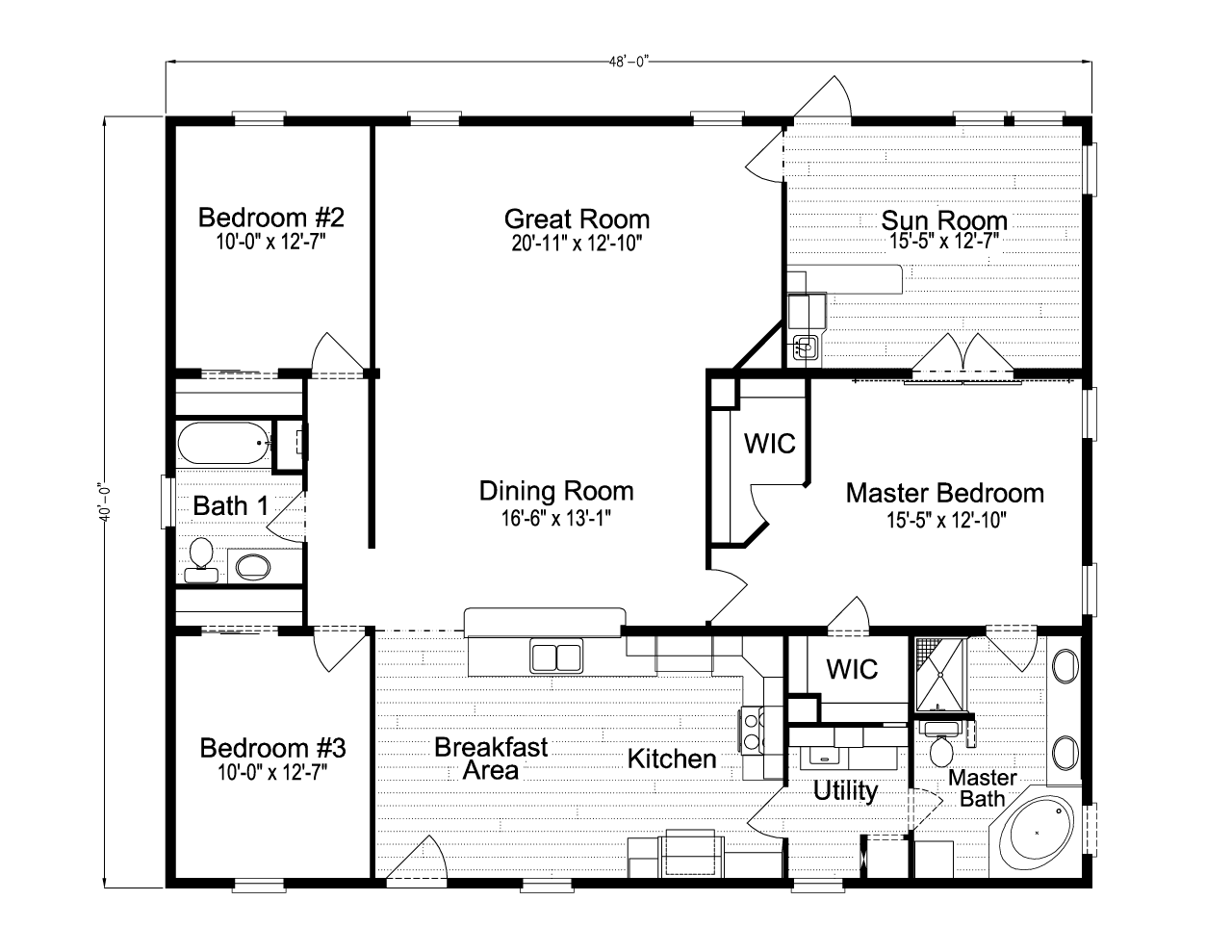 Wellington TSX3486F Floor Plan by Palm Harbor Homes